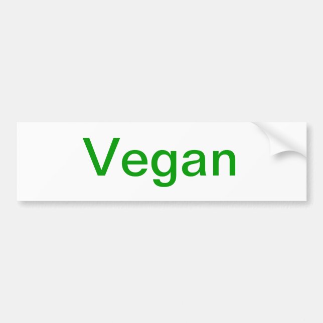 Vegan Autoaufkleber (Vorne)