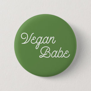 Vegan Babe Button