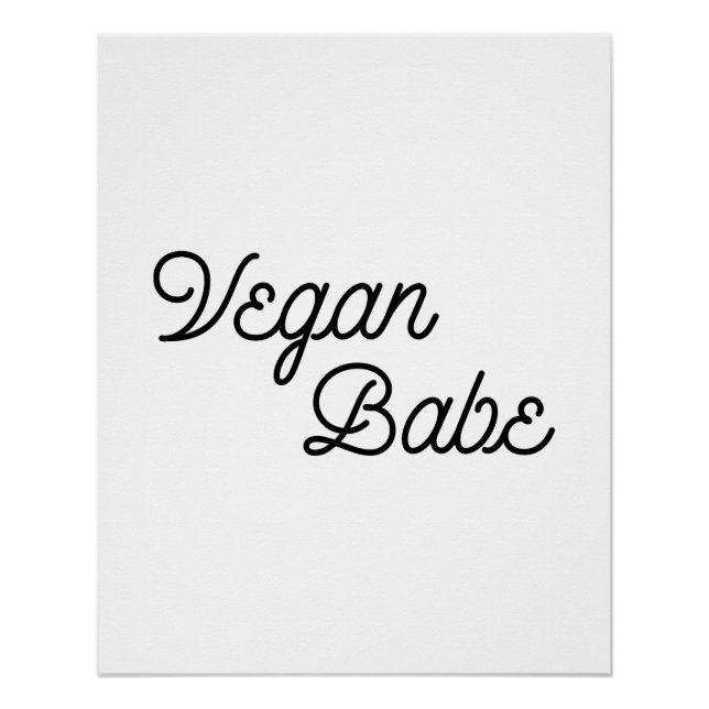 Vegan Babe Poster (Vorderseite)