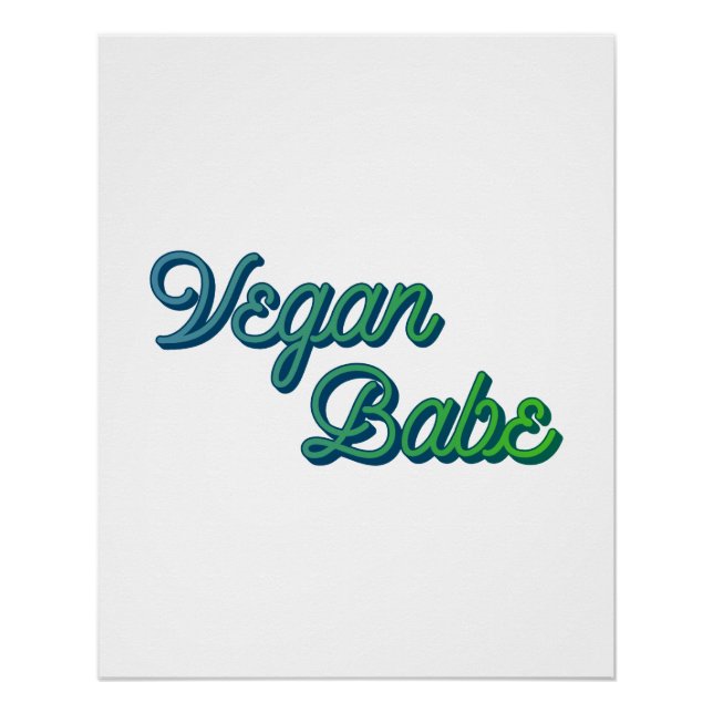 Vegan Babe Poster (Vorderseite)