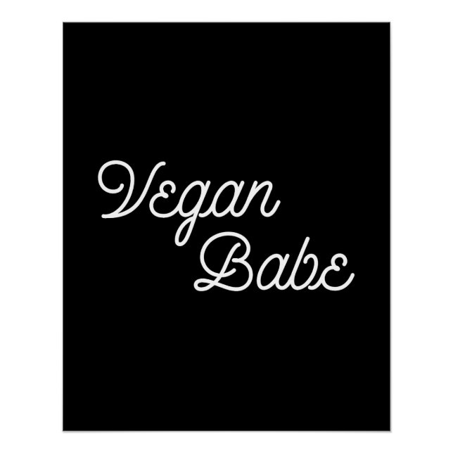 Vegan Babe Poster (Vorderseite)
