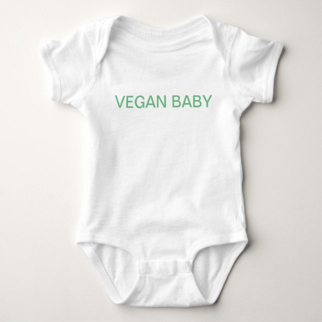 Vegan baby baby strampler (Vorderseite)