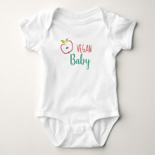 Vegan Baby Süßer Apfel Strampler