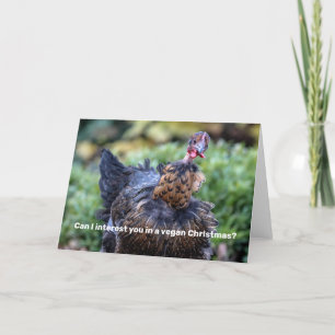 Vegan Christmas Feiertagskarte