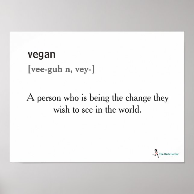 Vegan-Definition-Poster Poster (Vorne)