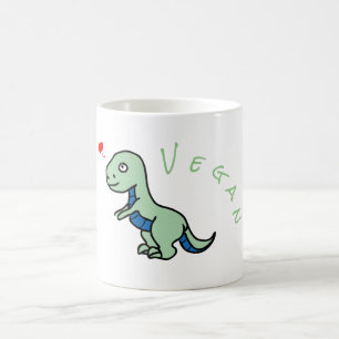 Vegan Dinosaur Kind Dino Kaffeetasse