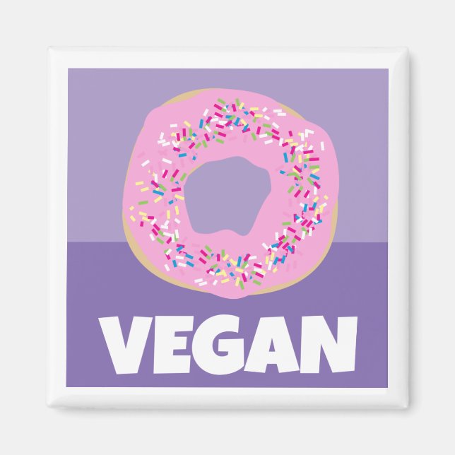 Vegan Donut Magnet (Vorne)