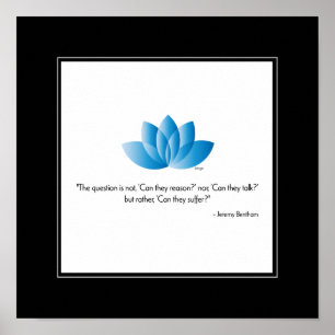 Vegan, ein Tier Gerettet - Wanddekor Poster