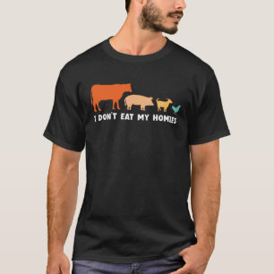 Vegan esse ich meine Homies nicht Funny Vegetarian T-Shirt