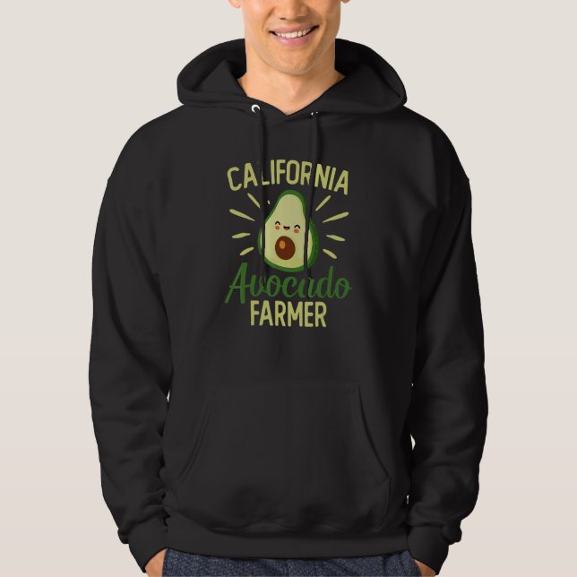 Vegan Food And Avocado  Or Guacamole Or Avocado Fa Hoodie (Vorderseite)