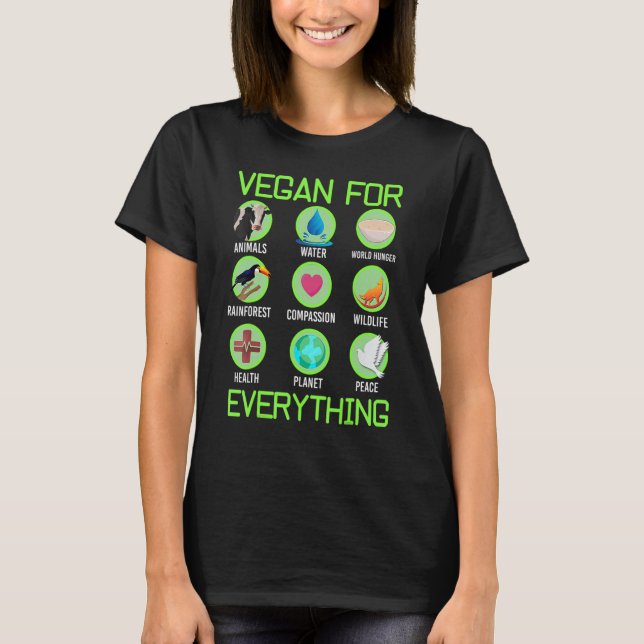 Vegan For Everything Proud Vegan 4 T-Shirt (Vorderseite)