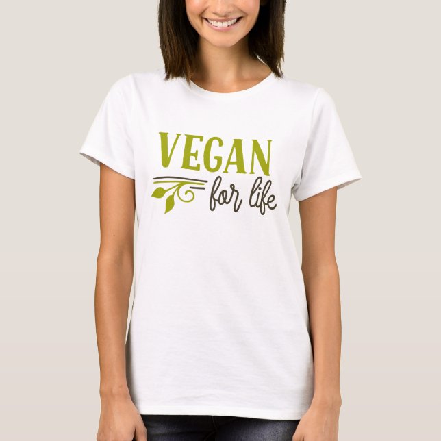Vegan For Life T-Shirt (Vorderseite)