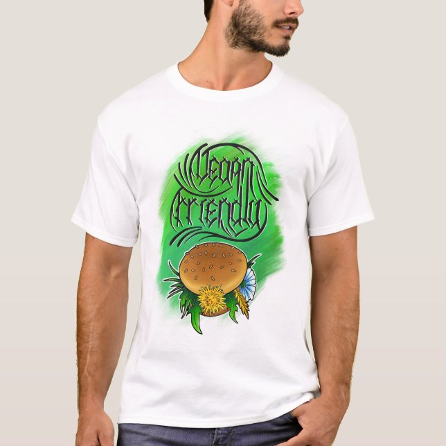 Vegan Friendly Burger T-Shirt (Vorderseite)