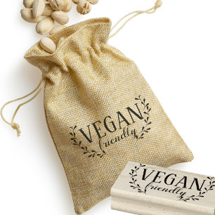 Vegan Friendly Food Vendor Business Rubber Briefma Gummistempel