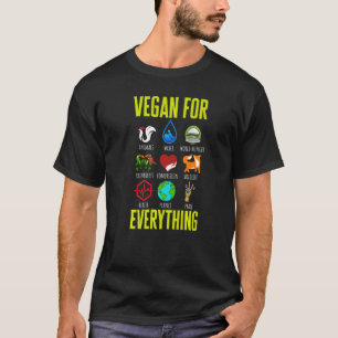 Vegan für alles Obst und Gemüse Vegetarier T-Shirt