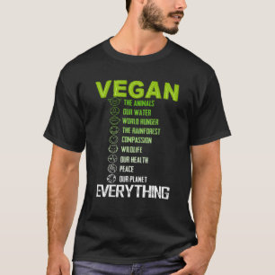 Vegan für alles T Planet/Erde Tag, Rett T-Shirt