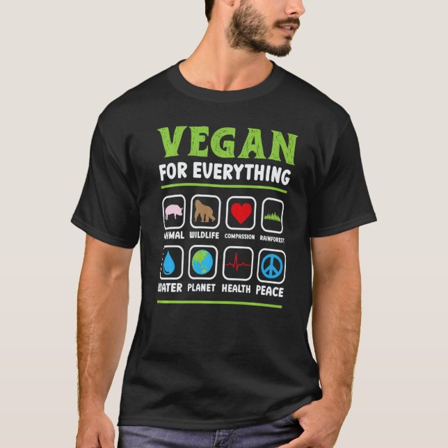 Vegan für alles T-Shirt (Vorderseite)