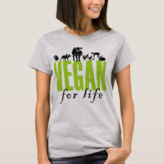 Vegan für das Leben! Das T-Shirt der Frauen