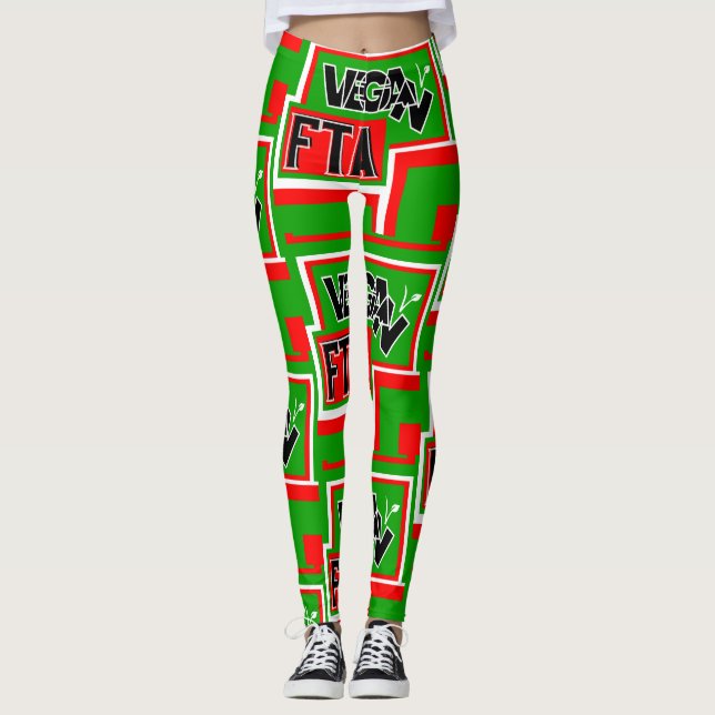 Vegan für die Tiere (FHA) Leggings (Vorderseite)