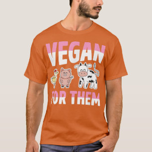 Vegan für ethische Nutztiere T-Shirt