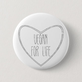 VEGAN FÜR LEBEN-Button-Abzeichen Button