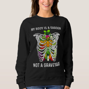 Vegan für Männer Frauen Cool vegetarische Feinschm Sweatshirt
