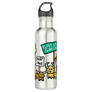 Vegan gehen edelstahlflasche