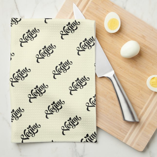 Vegan Geschirrtuch (Viertel Falte)