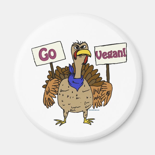 Vegan - Gespräche mit der Türkei Magnet (Vorne)