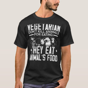 Vegan gesunder Vegetarismus Vegetarier T-Shirt