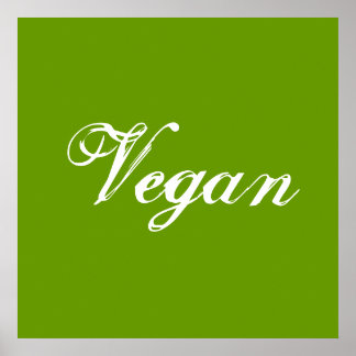 Vegan. Grün. Slogan. Gestaltet Poster
