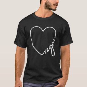 Vegan Heart Liebe Veganes Lebensmittelherz für Veg T-Shirt