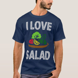 Vegan I Liebe Salat vegetarisch T-Shirt