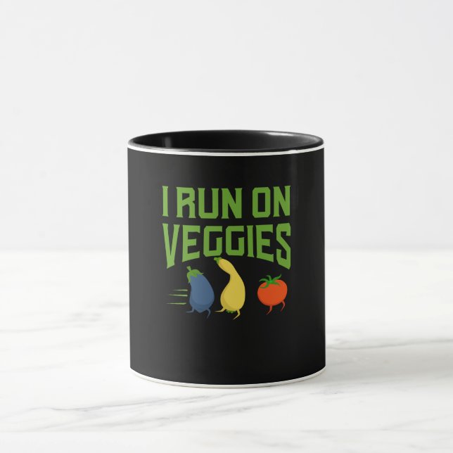 Vegan - Ich laufe auf Veggies Tasse (Zentrum)
