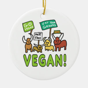 Vegan Keramik Ornament