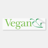 Vegan (Leaf): Autoaufkleber