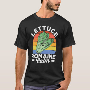 Vegan Lettuce Romain Calm Veggie Lebensmittel Vege T-Shirt