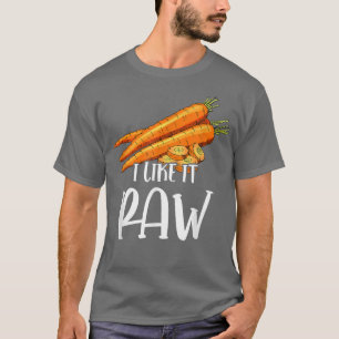 Vegan mag ich es rohe Karotten Funny Vegetar T-Shirt