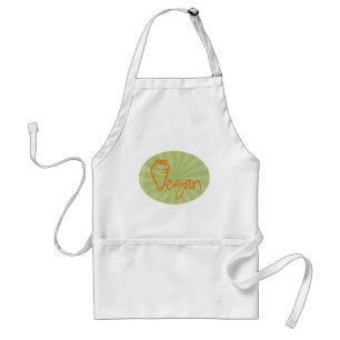 Vegan (mit Karotten-Grafik) Schürze