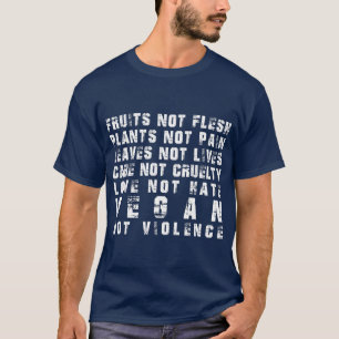 Vegan nicht Gewalt Veganer Aktivismus T-Shirt
