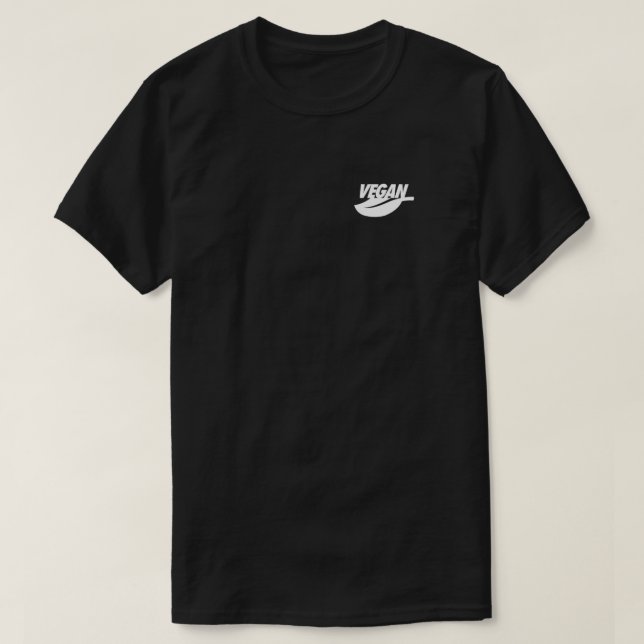 VEGAN Nike Logo Parody (White) Active T - Shirt (Design vorne)