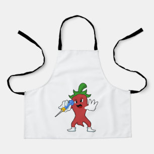 Vegan Pepper bei Darts mit Dart.PNG Schürze