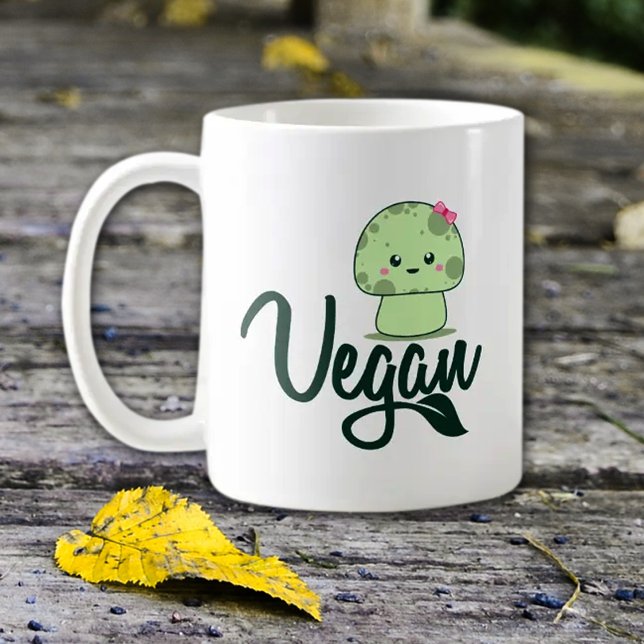 Vegan, Pilz Kaffeetasse (Von Creator hochgeladen)