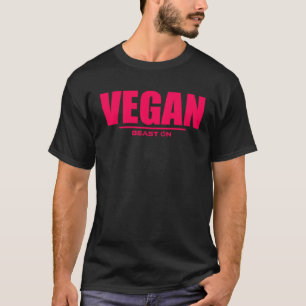 Vegan Pink Rot Training Fitness Motivation Sagen T-Shirt