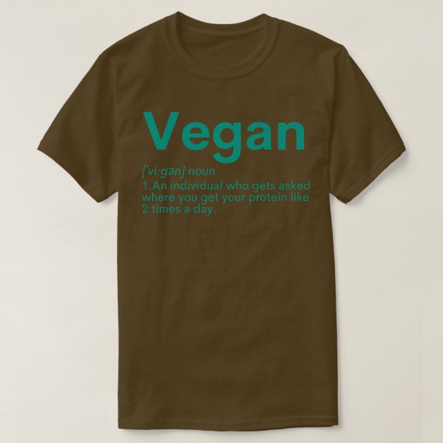 Vegan Plant Based Diet Dino Vegetarian Nature Herb T-Shirt (Design vorne)