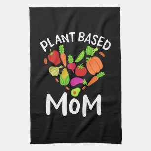 Vegan - Plant Based Mom Geschirrtuch