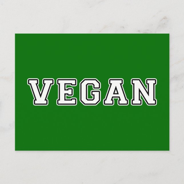 Vegan Postkarte (Vorderseite)