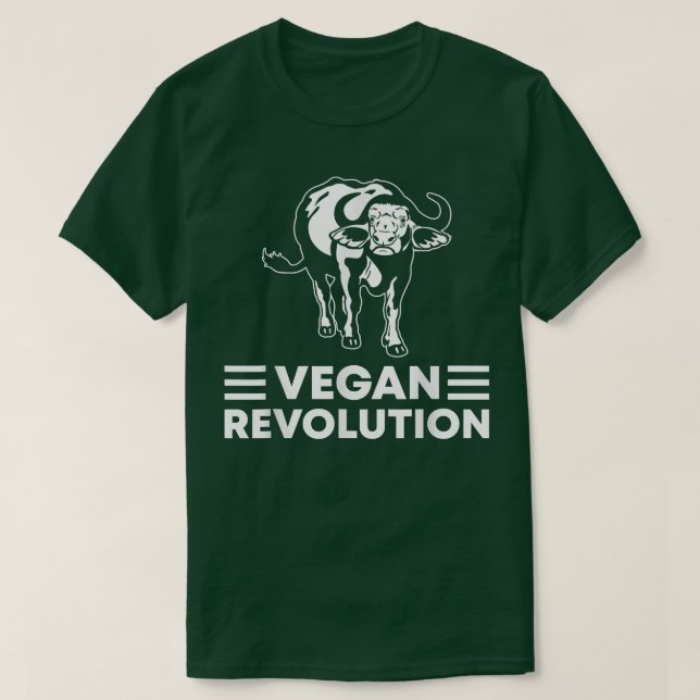 Vegan Revolution Buffalo  T-Shirt (Design vorne)