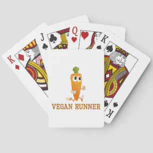 Vegan Runner Carrot Spielkarten
