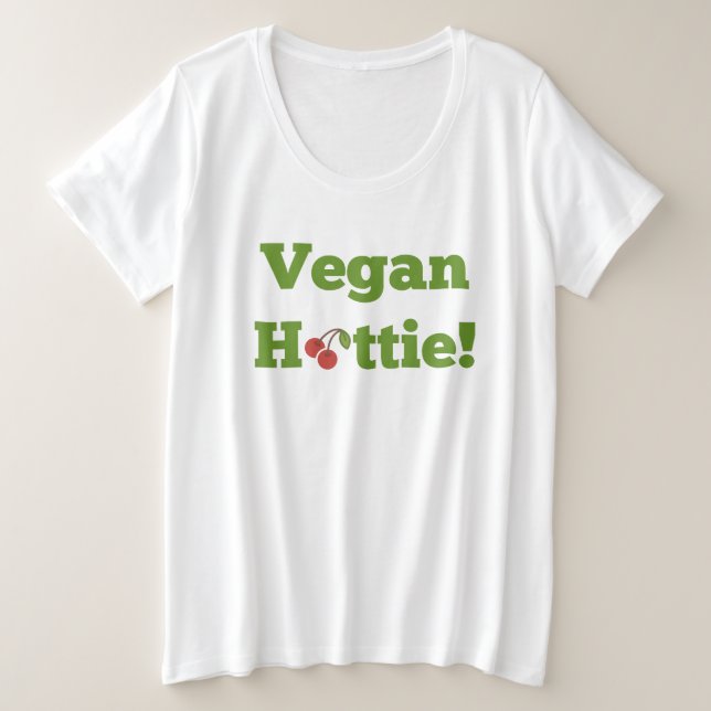 Vegan Schatz  Große Größe T-Shirt (Design vorne)